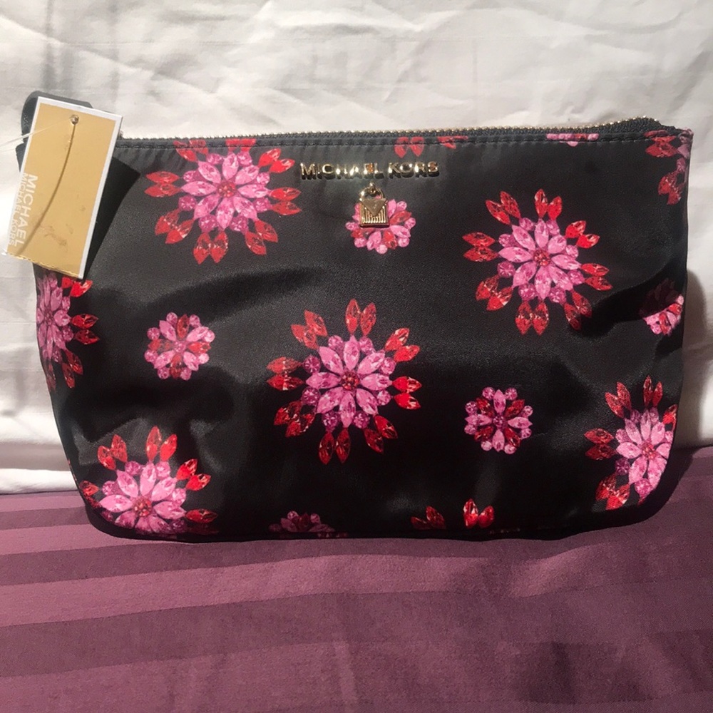 Michael Kors Print Nylon Cosmetic Bag